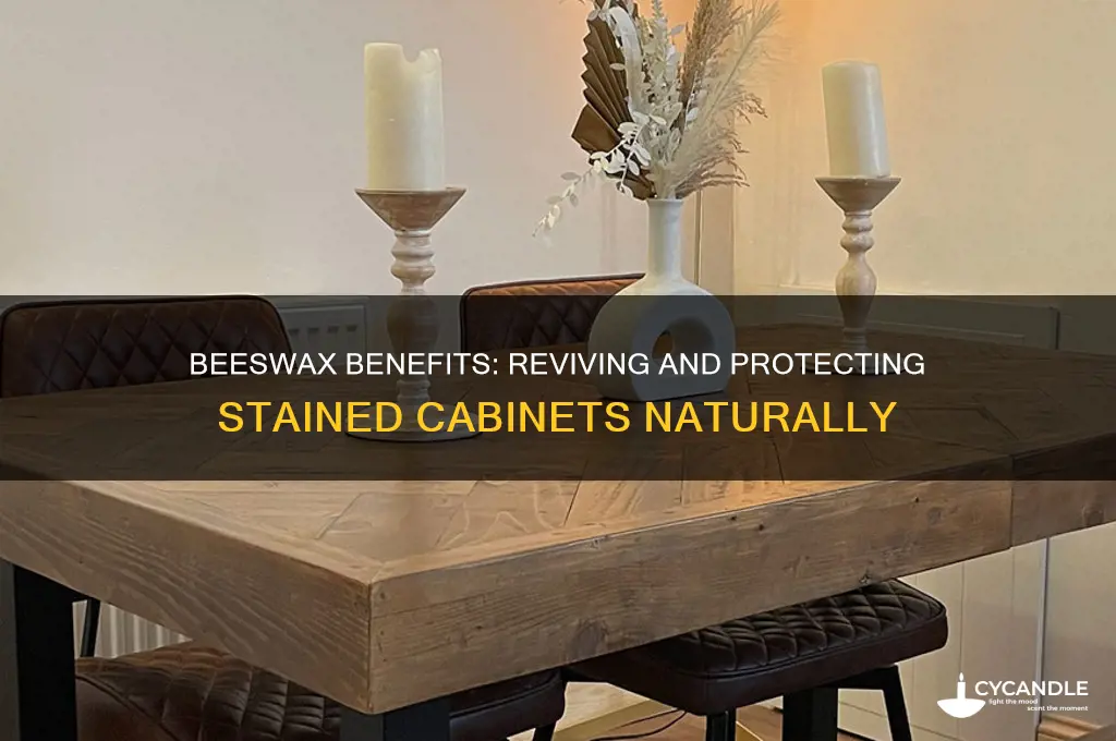 is beeswax good for stained cabinets