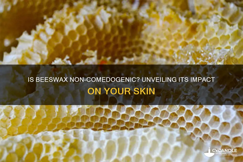 is beeswax non comedogenic