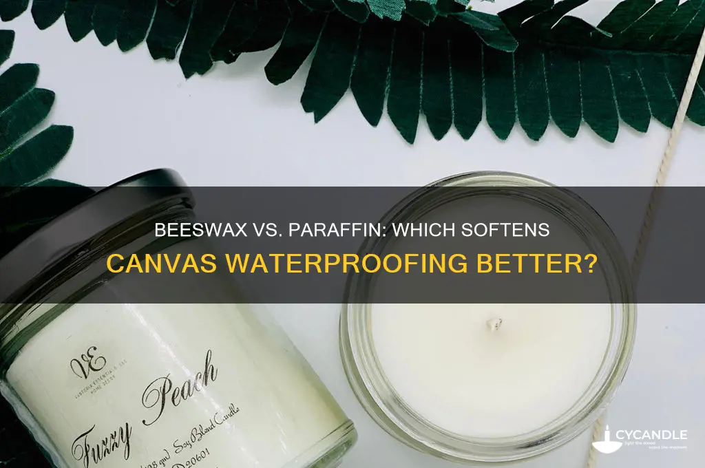 is beeswax softer than paraffin for canvas waterproofing