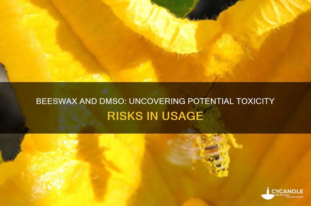 is beeswax toxic when used with dmso