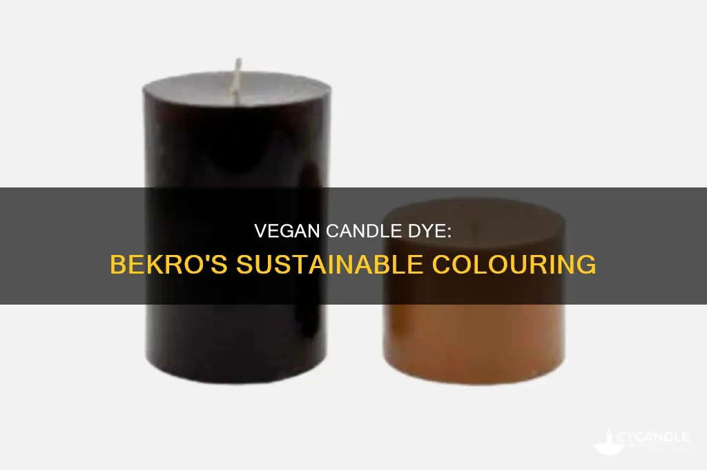 is bekro candle dye vegan