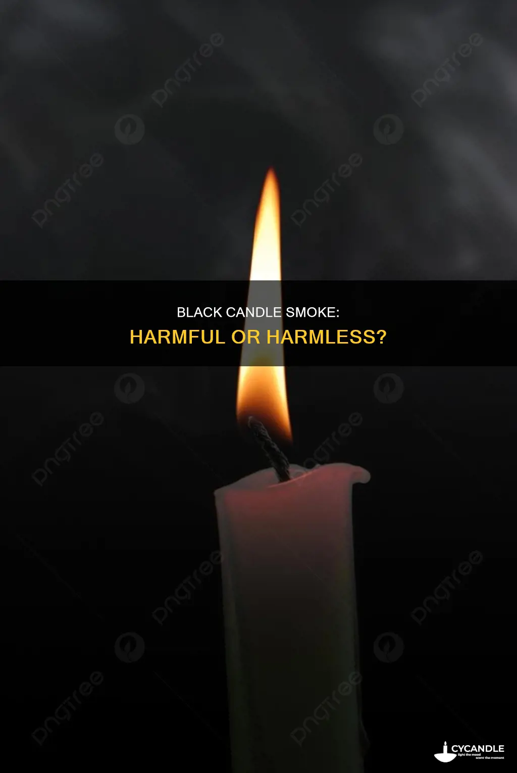 is black smoke from a candle bad