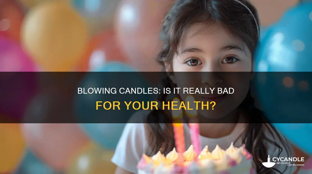 is blowing out a candle bad
