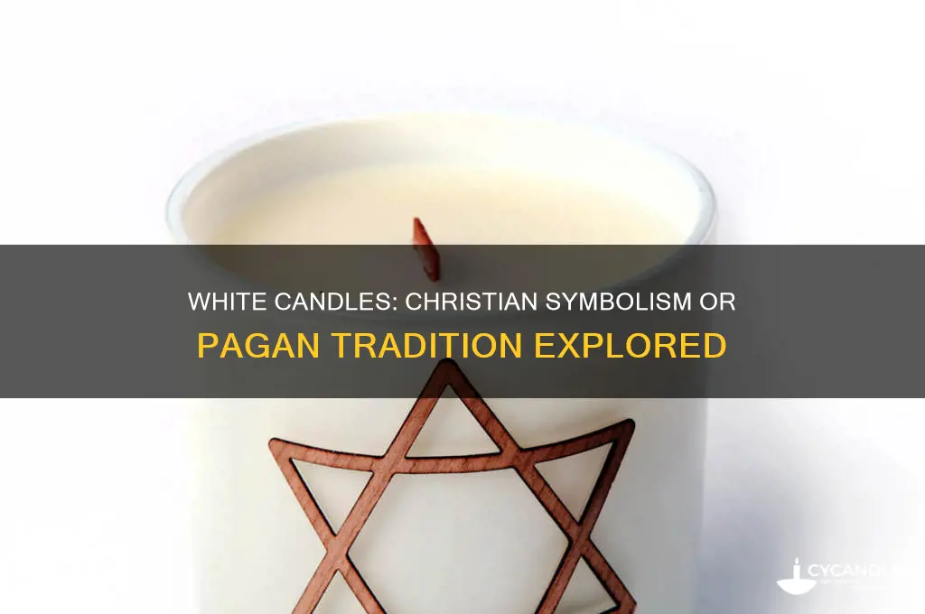 is burning a white candle christian or pagan