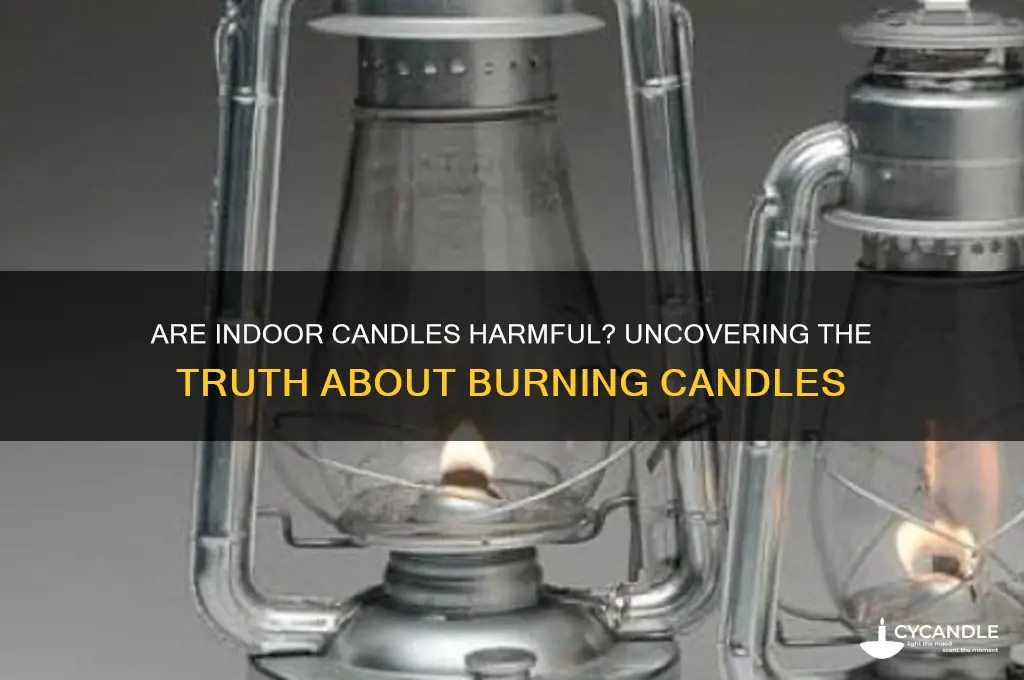 is burning candles indoors bad
