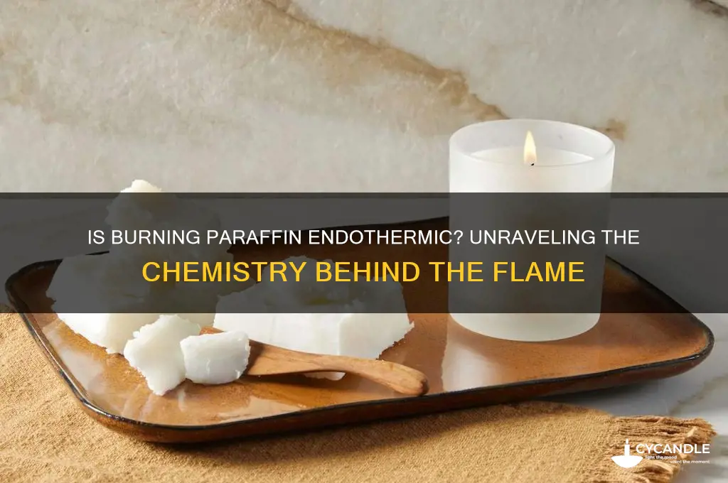 is burning paraffin endothermic