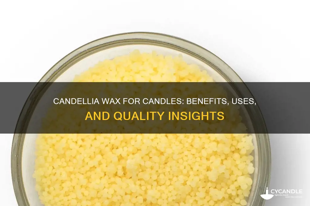 is candellia wax good for making candles