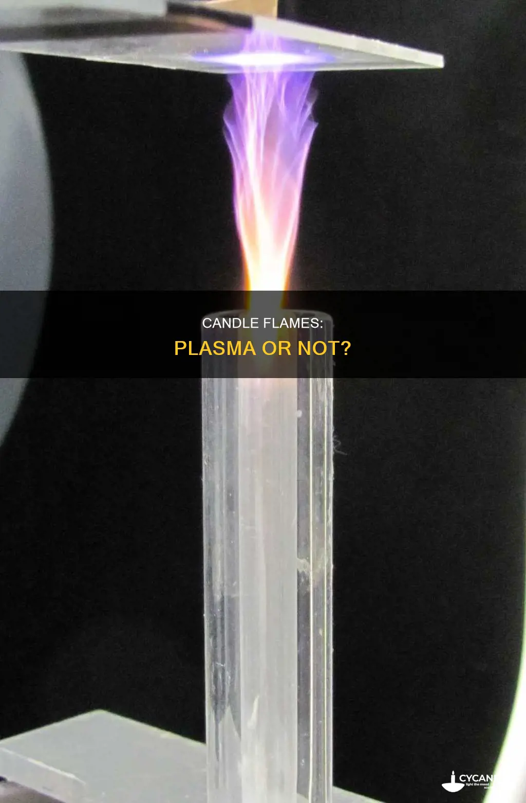 is candle flame plasma