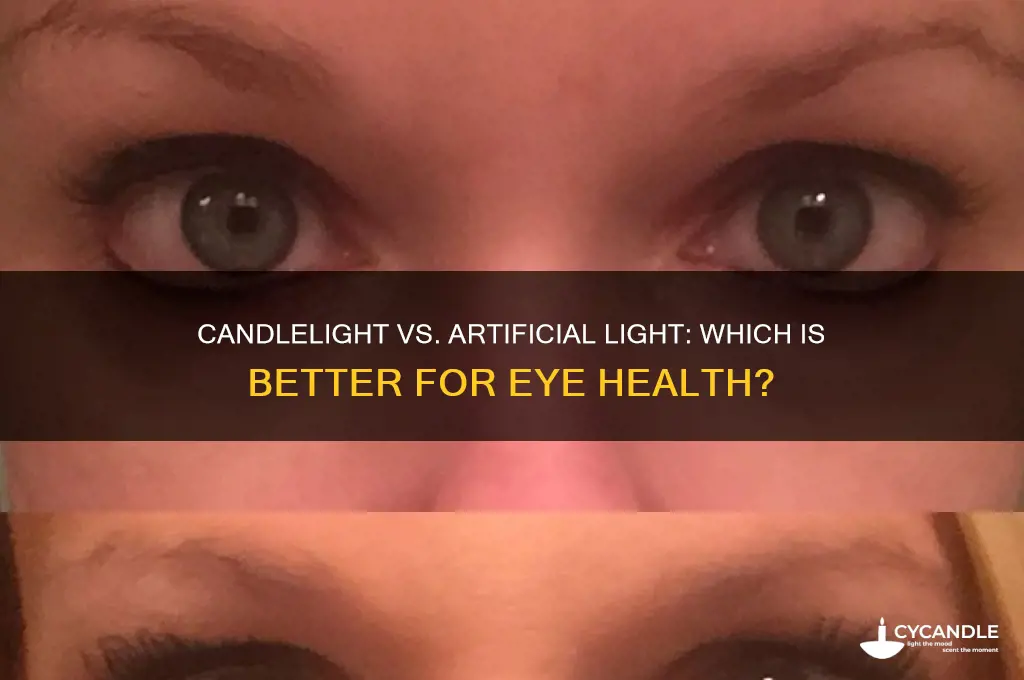 is candle light better for your eyes