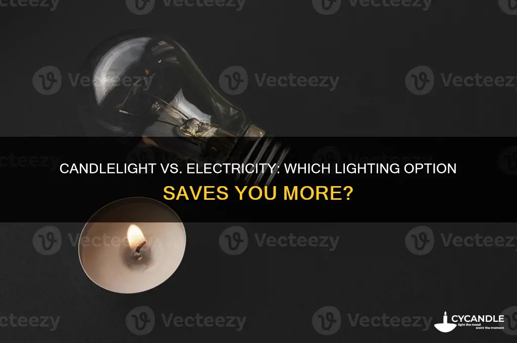 is candle light cheaper than electricity