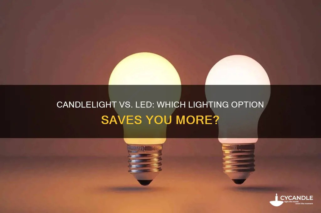 is candle light cheaper than led