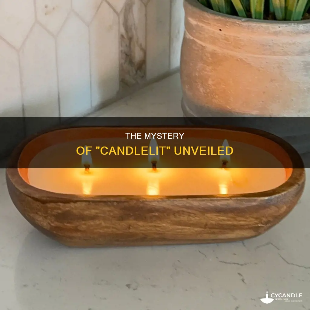 is candle lit one word