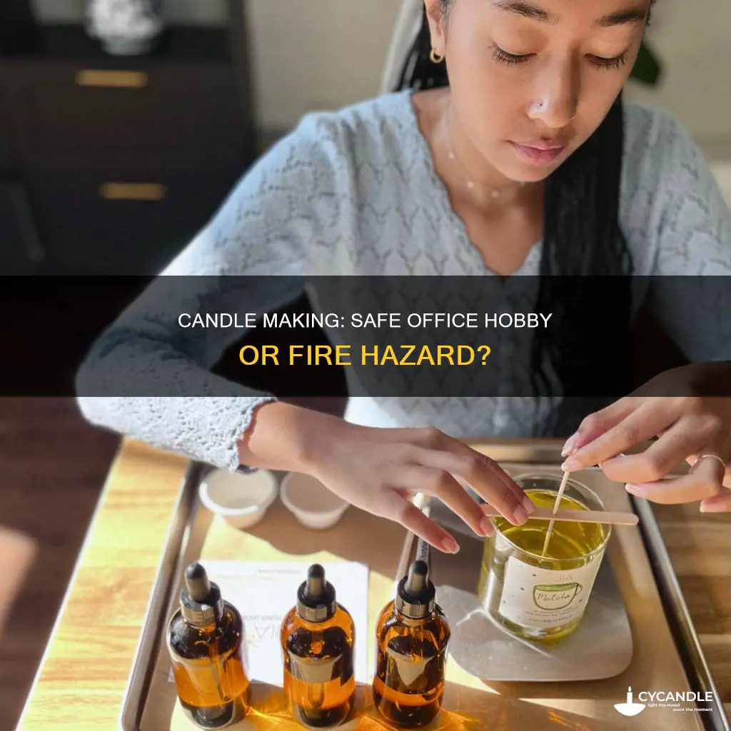 is candle making considered ok activity in office buildings