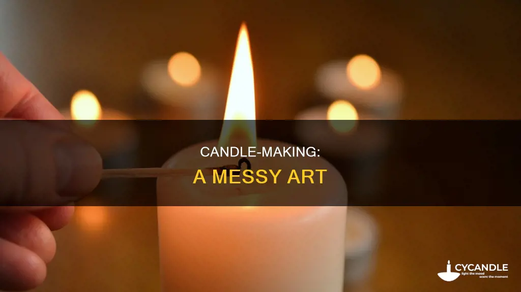 is candle making messy