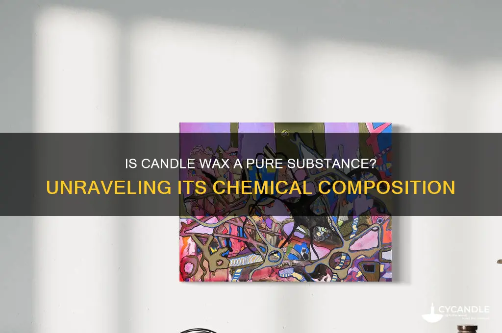 is candle wax a pure substance