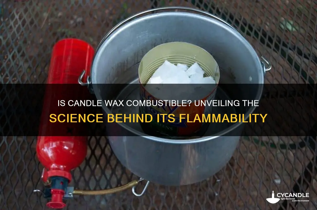 is candle wax combustible