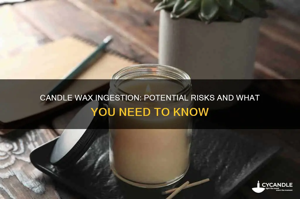 is candle wax dangerous if swallowed