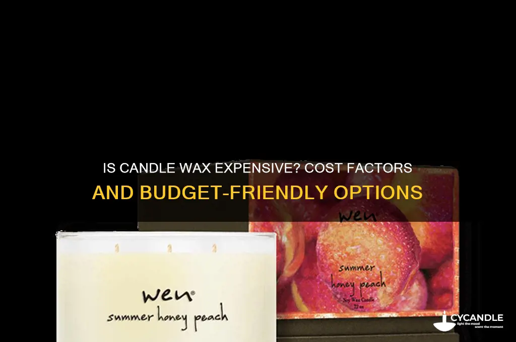 is candle wax expensive