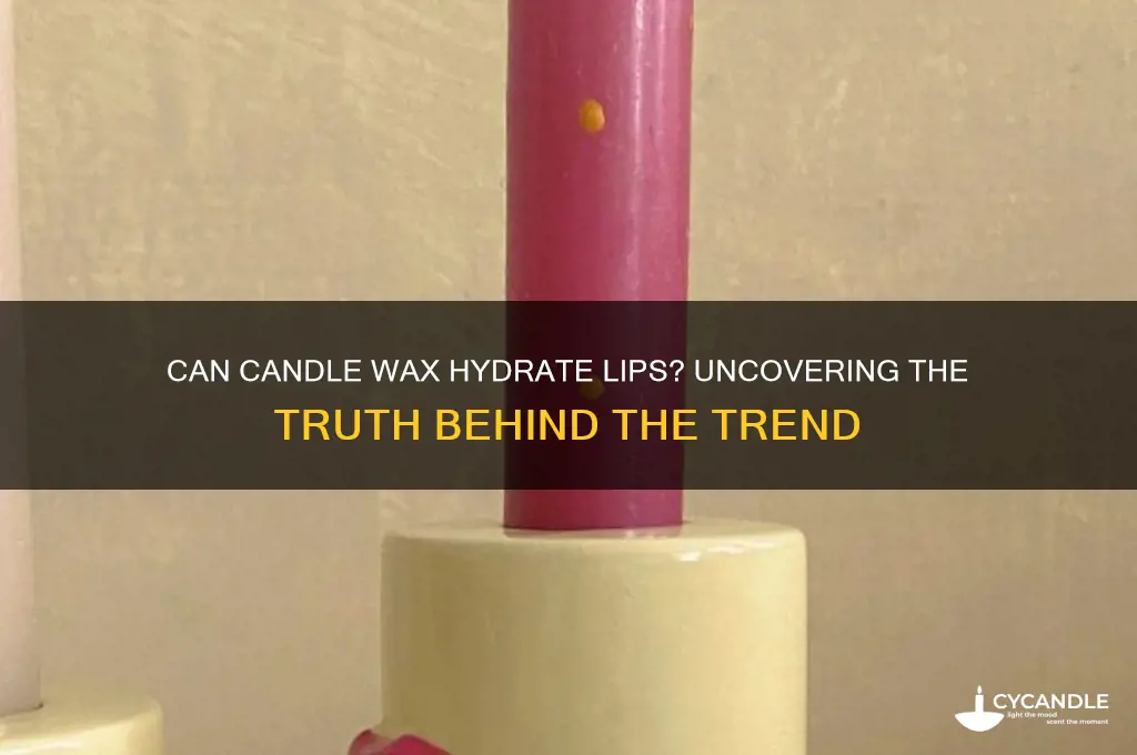 is candle wax good for lips