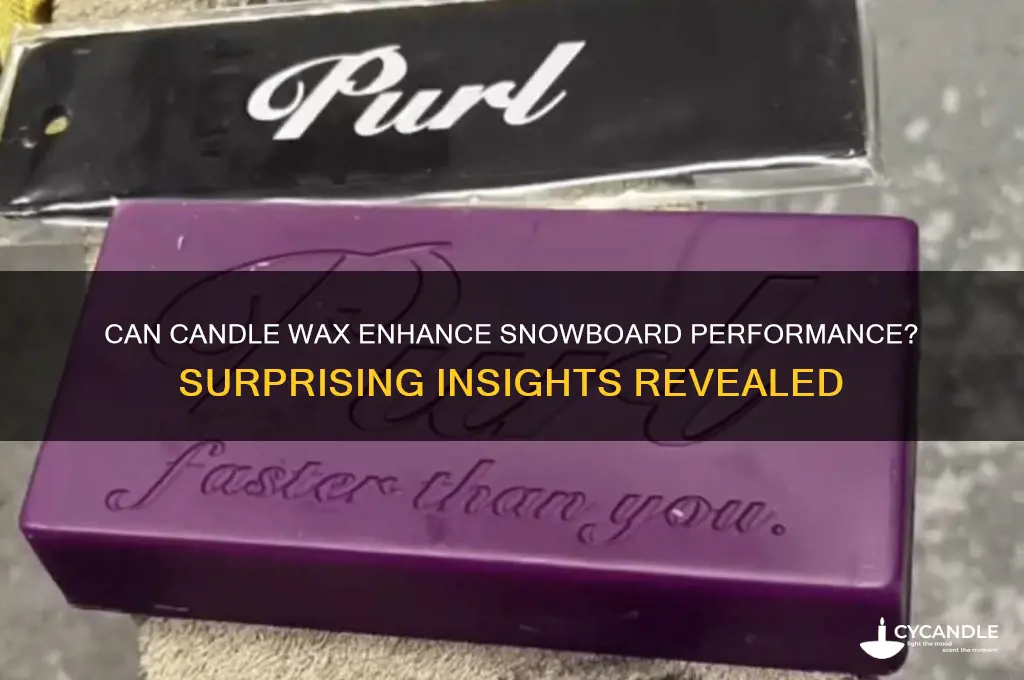 is candle wax good for snowboards