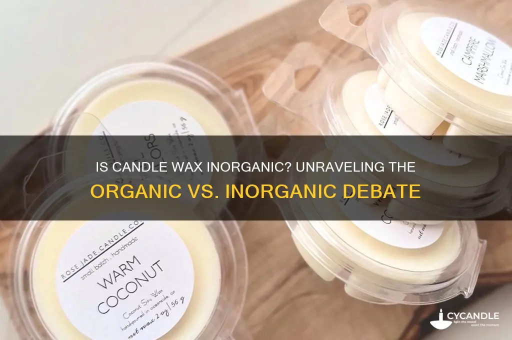 is candle wax inorganic