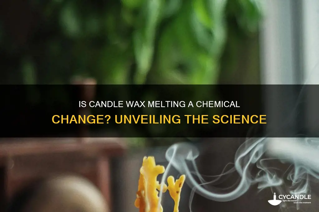 is candle wax melting a chemical change