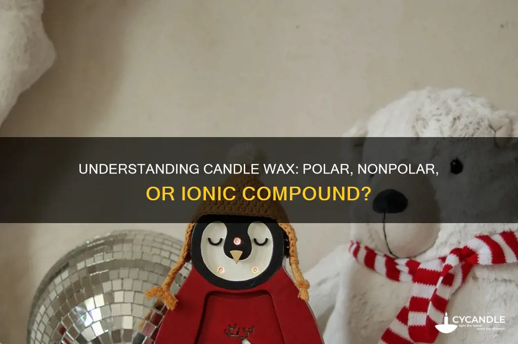 is candle wax polar nonpolar or ionic compound