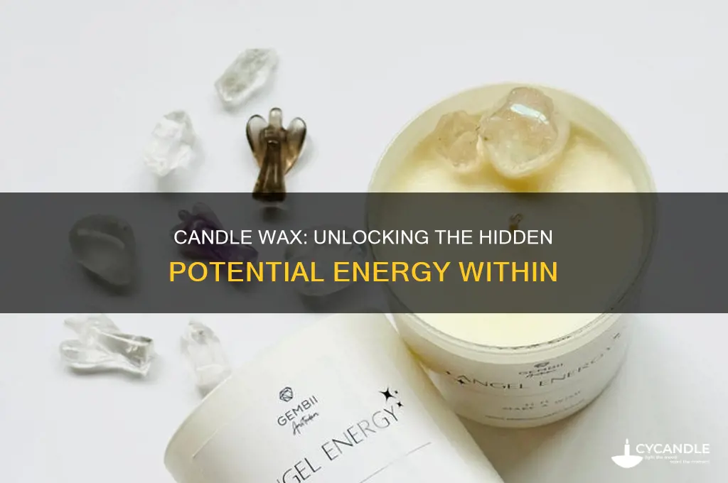 is candle wax potential energy