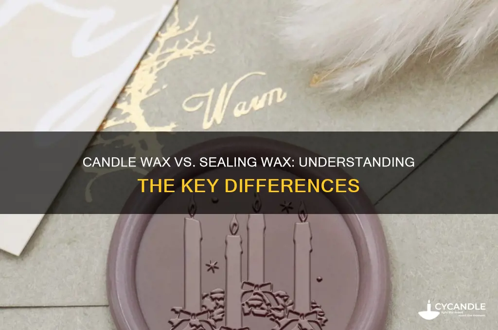 is candle wax the same as seaking wax