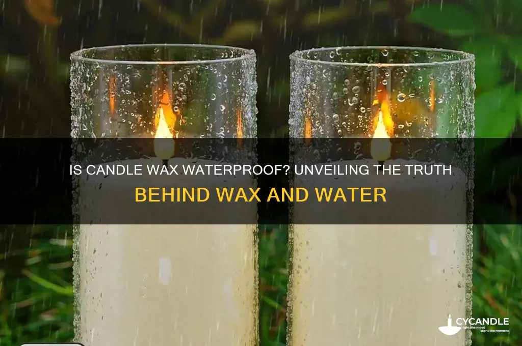 is candle wax waterproof