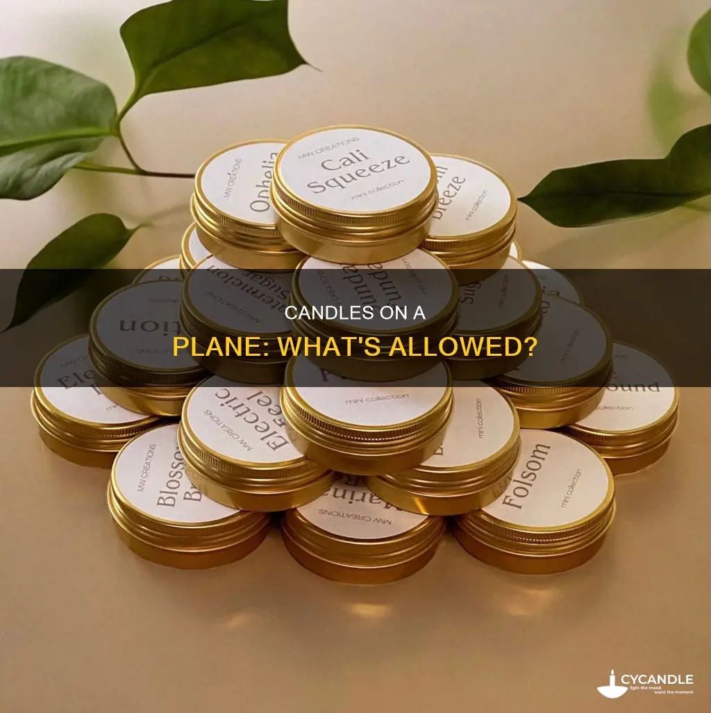 is candles allowed in flight