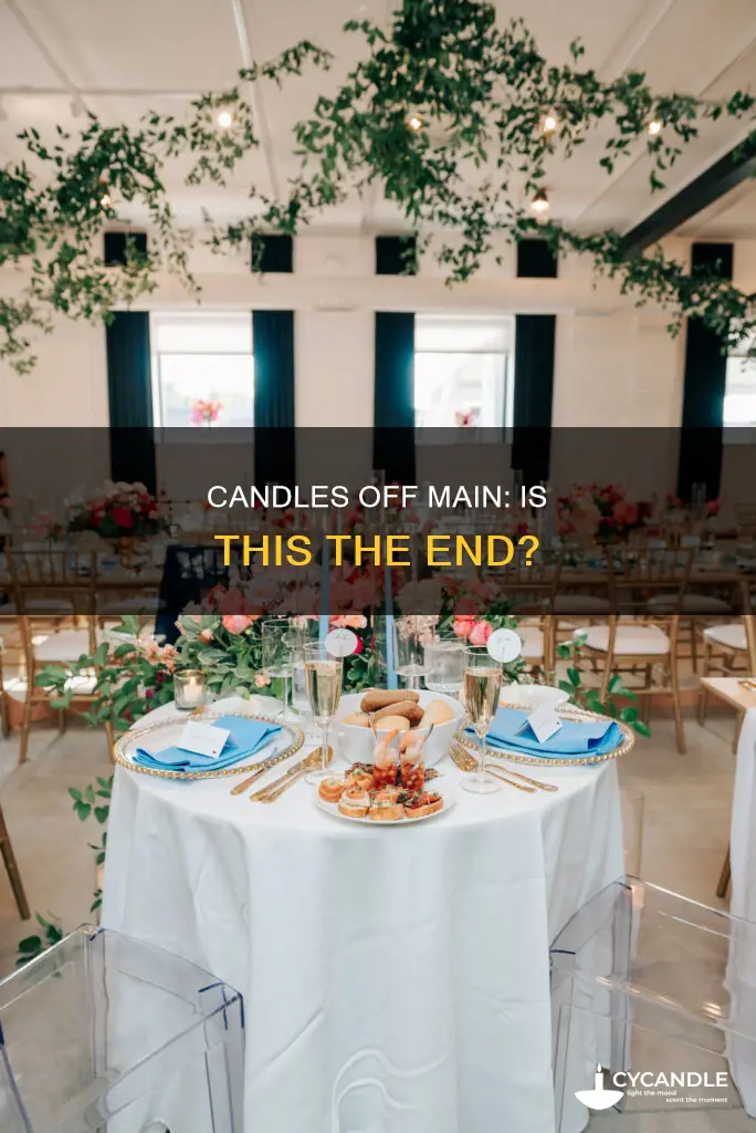 is candles off main closing
