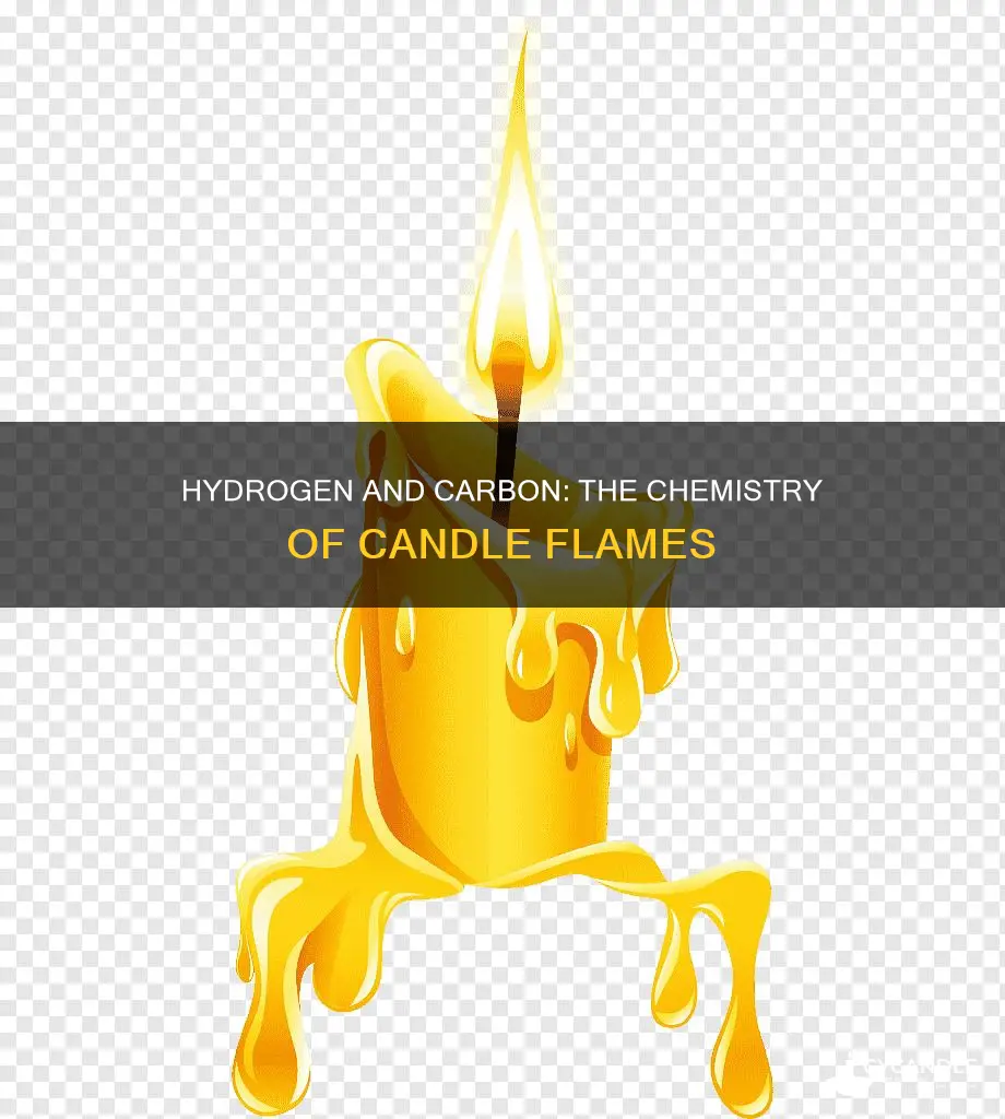 is carbon hydrogen in a candle flame