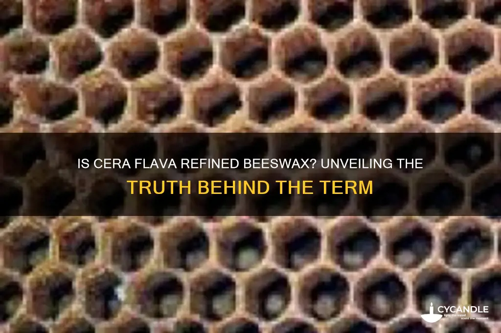is cera flava refined beeswax