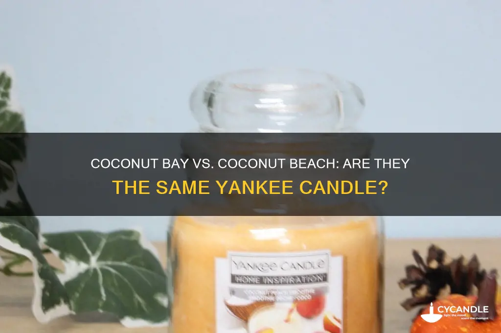 is coconut bay and coconut beach the same yankee candle