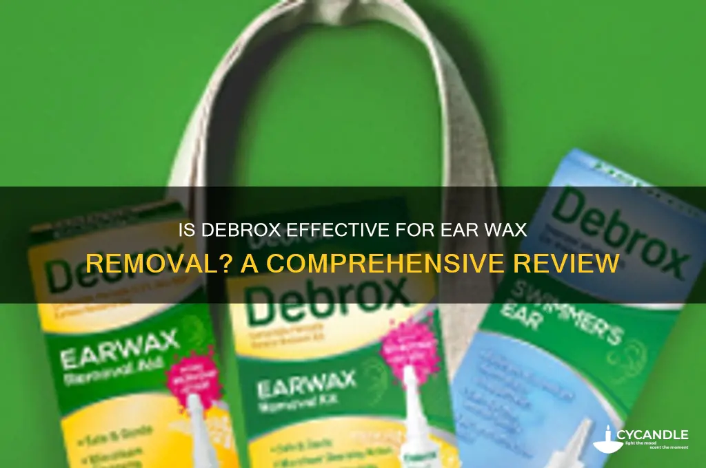 is debrox good for ear wax removal