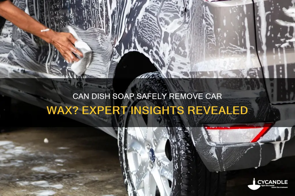 is dish soap good for remove car wax