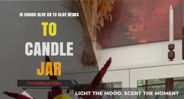 Using E6000 Glue to Adorn Candle Jars with Beads