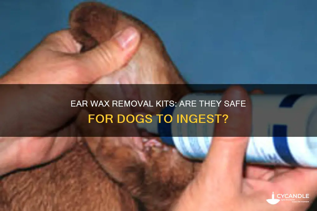 is ear wax removal kit dangerous to ingest for dogs