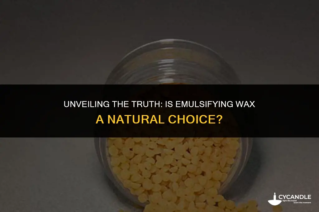 is emulsifying wax natural