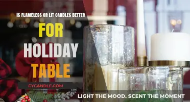 Flameless Candles: A Safe Holiday Table Option