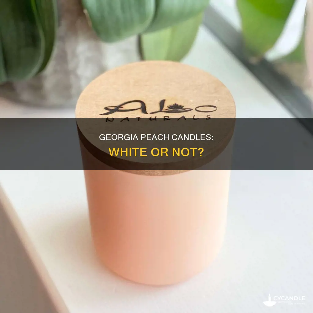 is georgia peach candle actually white peach