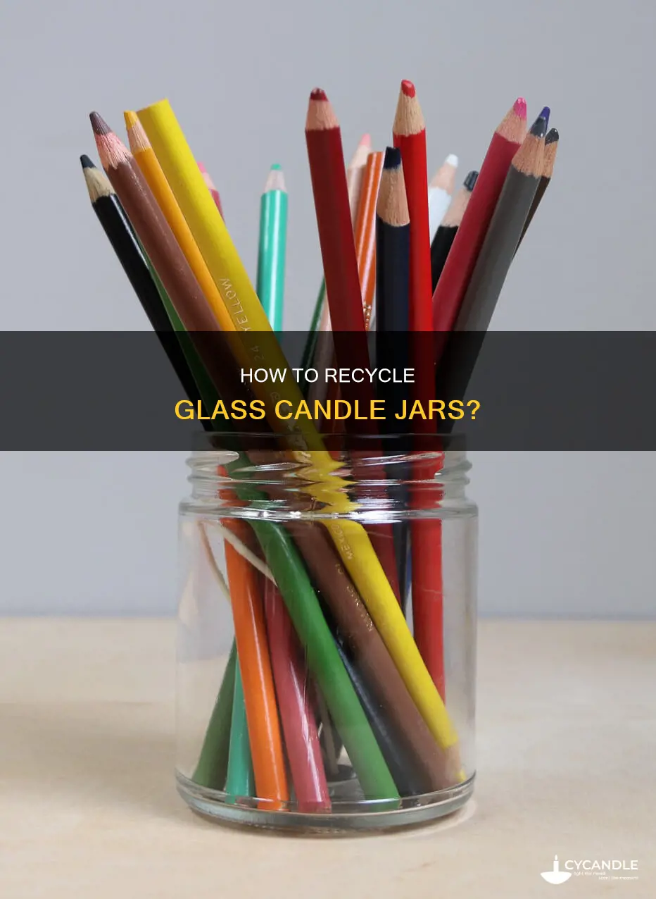 is glass candle jars recycleable