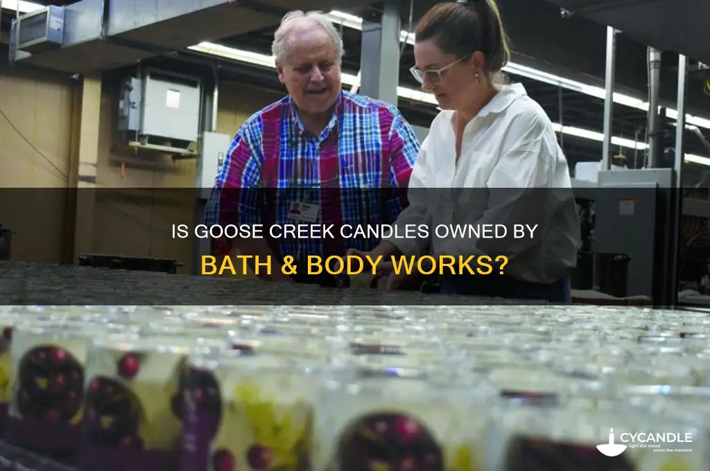 is goose creek candles owned by bath and body works
