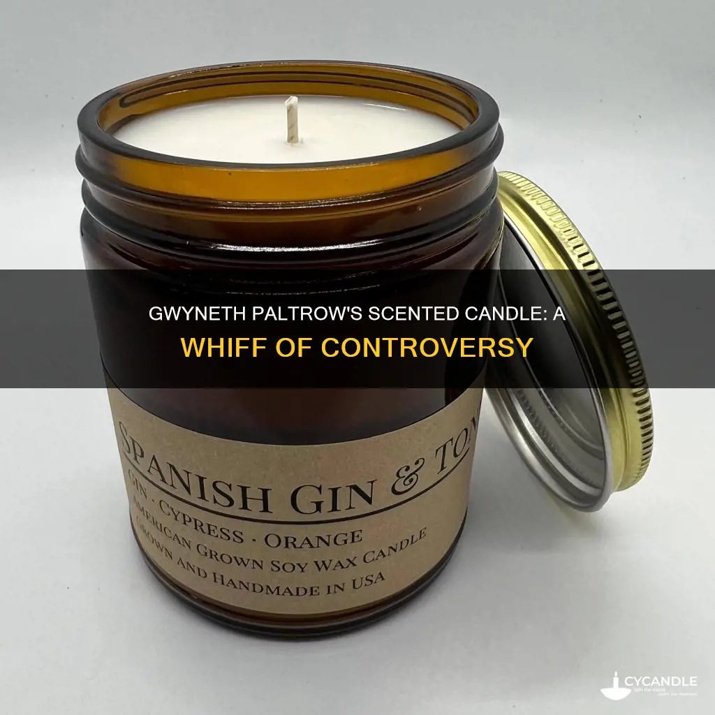 is gwyneth paltrow selling a candle