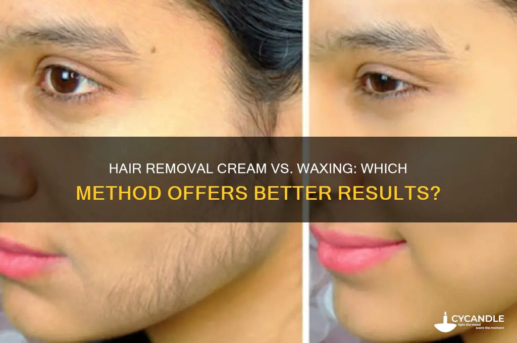 is hair removal cream as effective as waxing