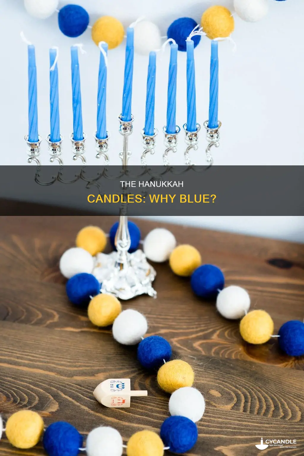 is hanukkah candles blue