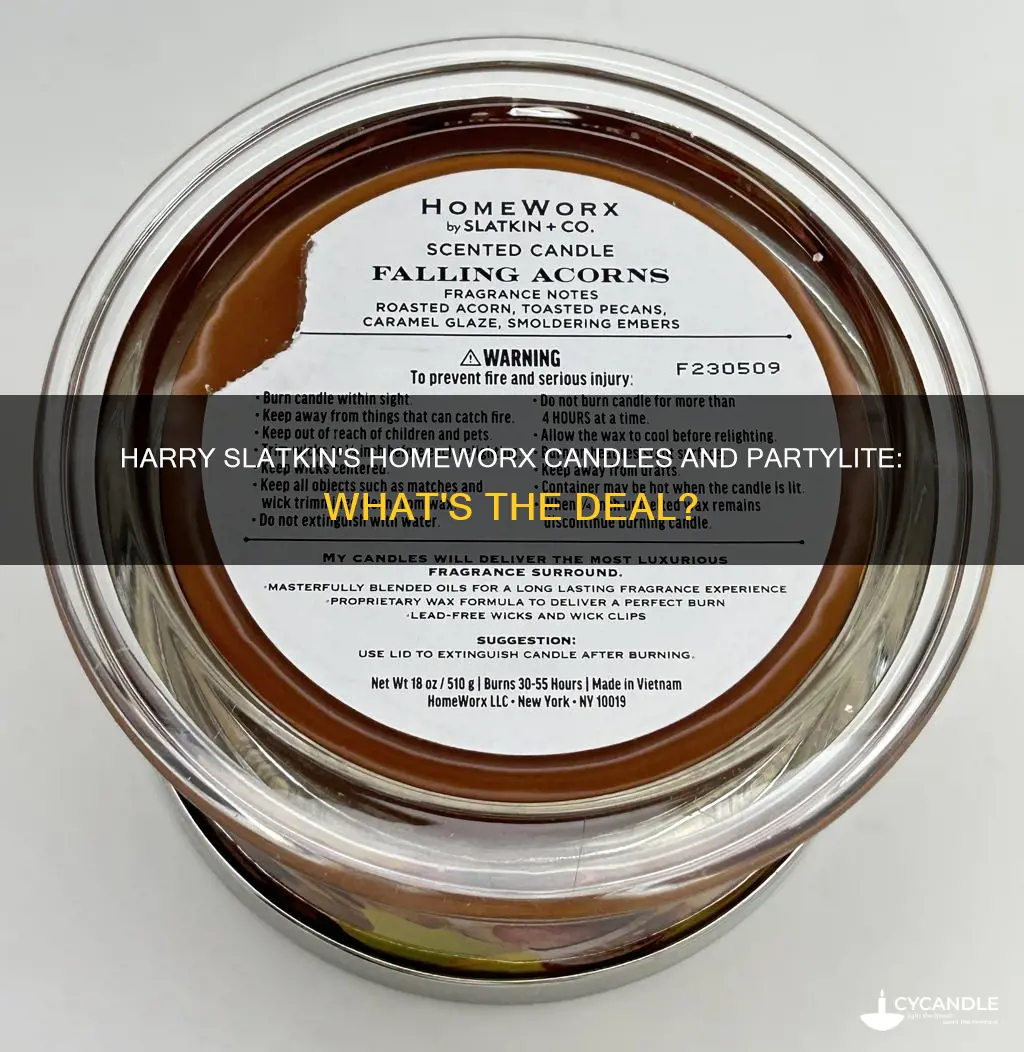 is harry slatkin doing homeworx candles and partylite