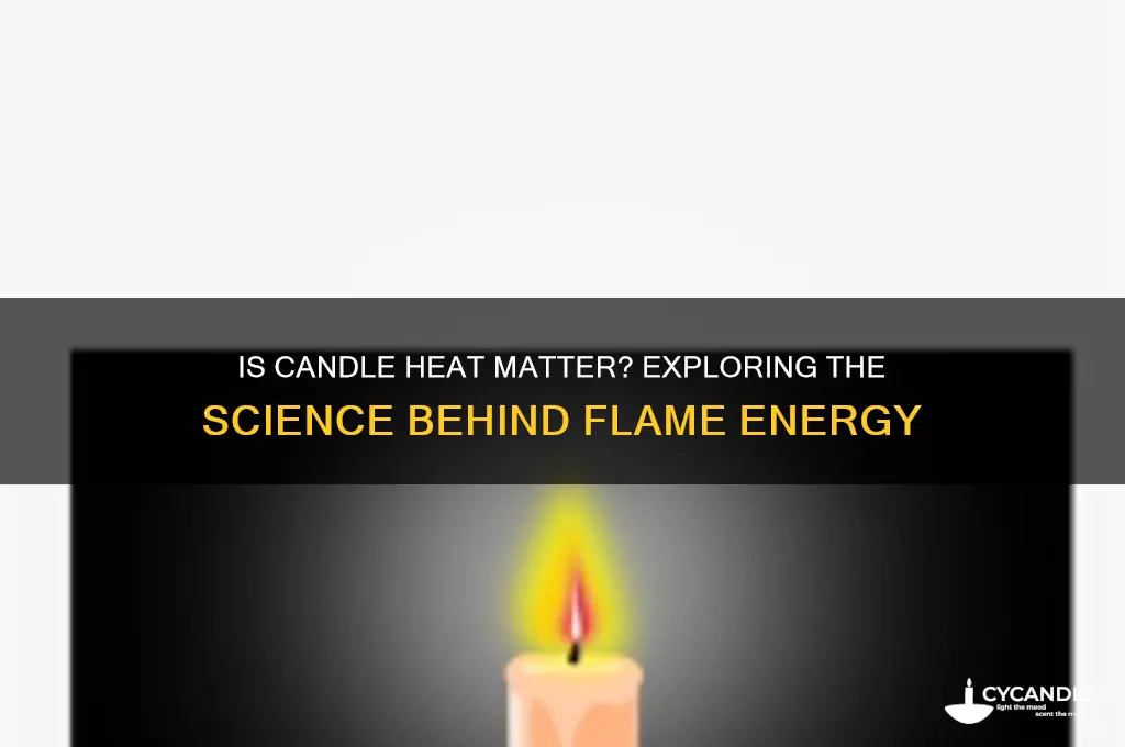 is heat from a burning candle an example of matter