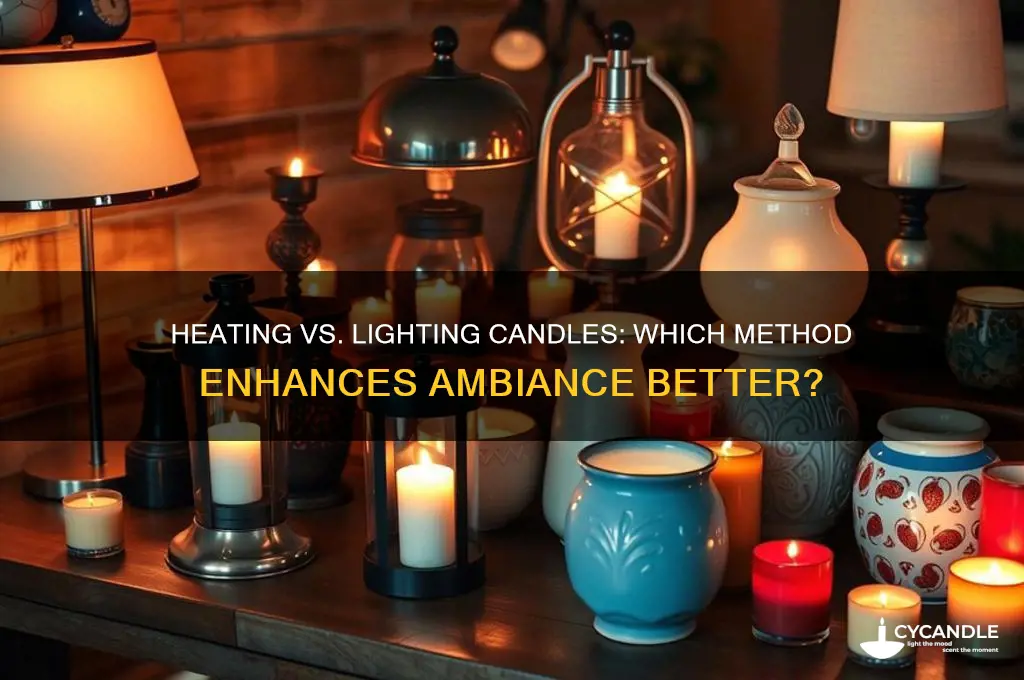is heating candle better than lighting